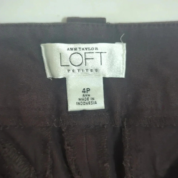 Ann Taylor Mid- Rise Bootcut Trousers, Color Brown Size 4P - Picture 12 of 13